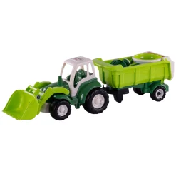 XL Tractor Groen met Kiep- Aanhangwagen en Emmerset, 9dlg.-Cavallino Best