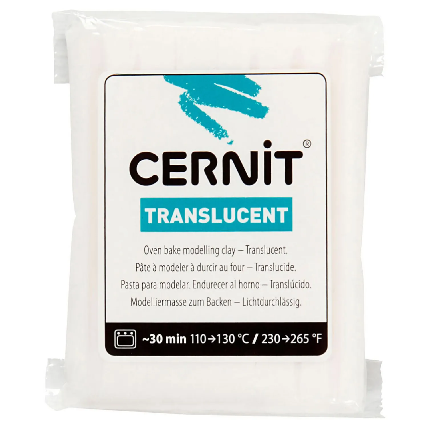 Cernit Boetseerklei Translucent, 56 gram-Creativ Company Hot