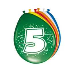Cijfer Ballonnen 5 jaar, 8st.-Folat BV Outlet