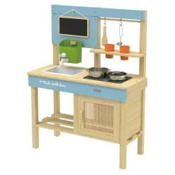 Houten Buiten Speelkeuken met Accesoires, 7dlg.>Classic World Sale