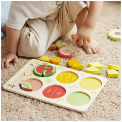 Classic World Houten Fruit Puzzel Breuken, 22dlg.