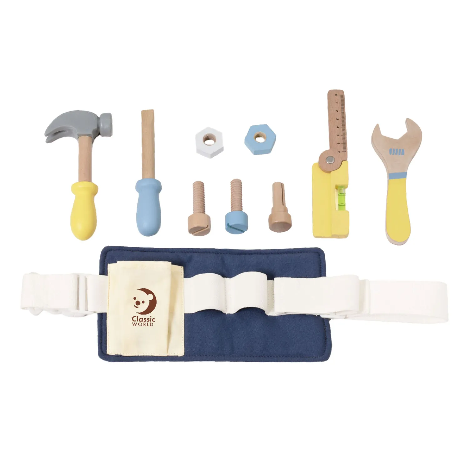 Houten Gereedschapsriem, 10dlg.-Classic World Hot