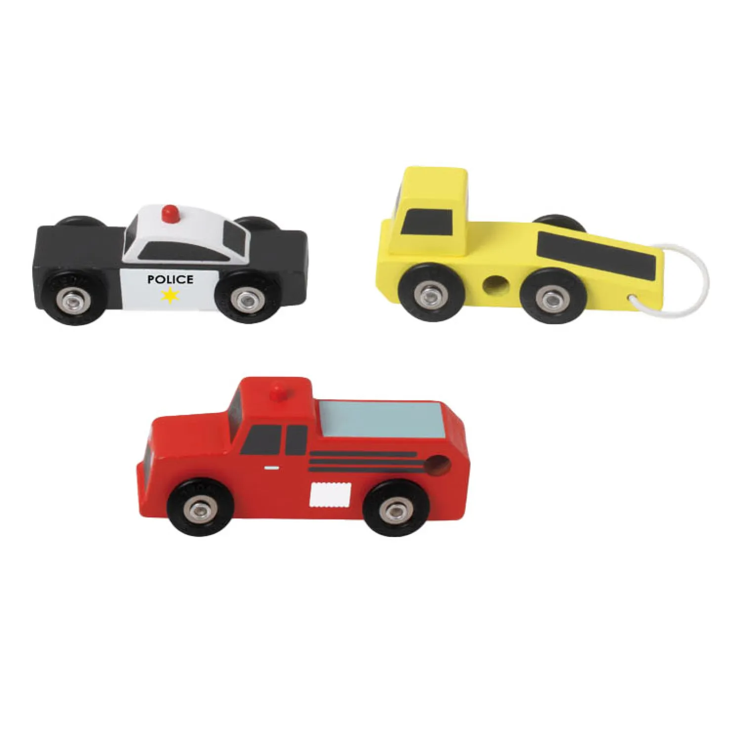 Houten Hulpdienst Auto's Set, 3st.>Classic World Outlet