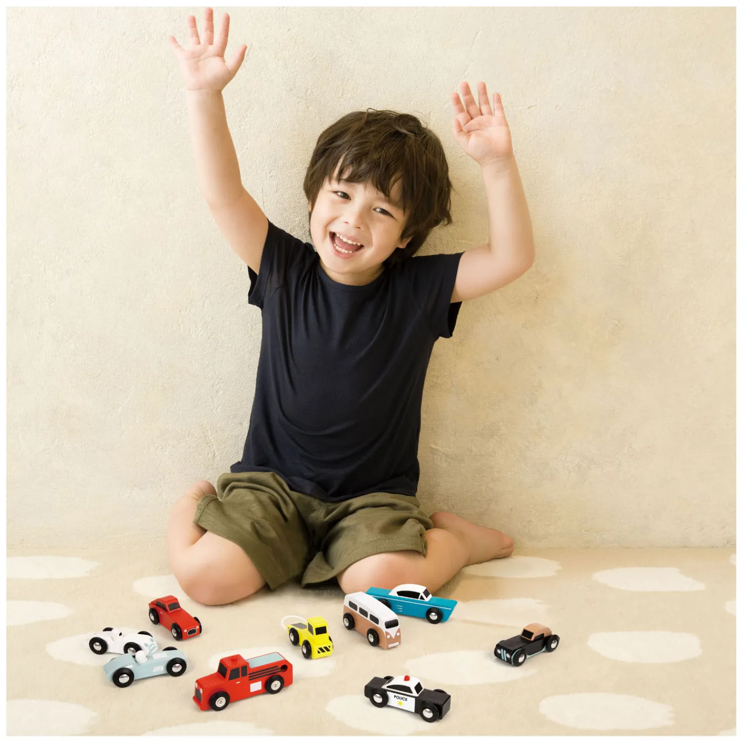 Houten Hulpdienst Auto's Set, 3st.>Classic World Outlet