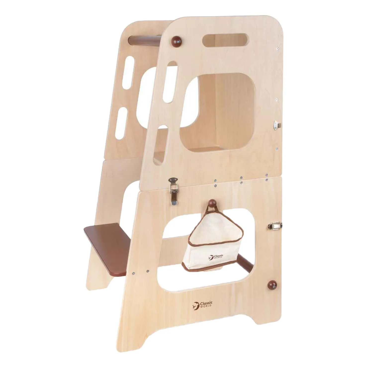 Houten 2in1 Leertoren en Tafel Verstelbaar, 90cm>Classic World New