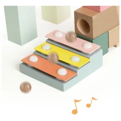 Houten Knikkerbaan Bouwset, 62dlg.><noscript><img width=