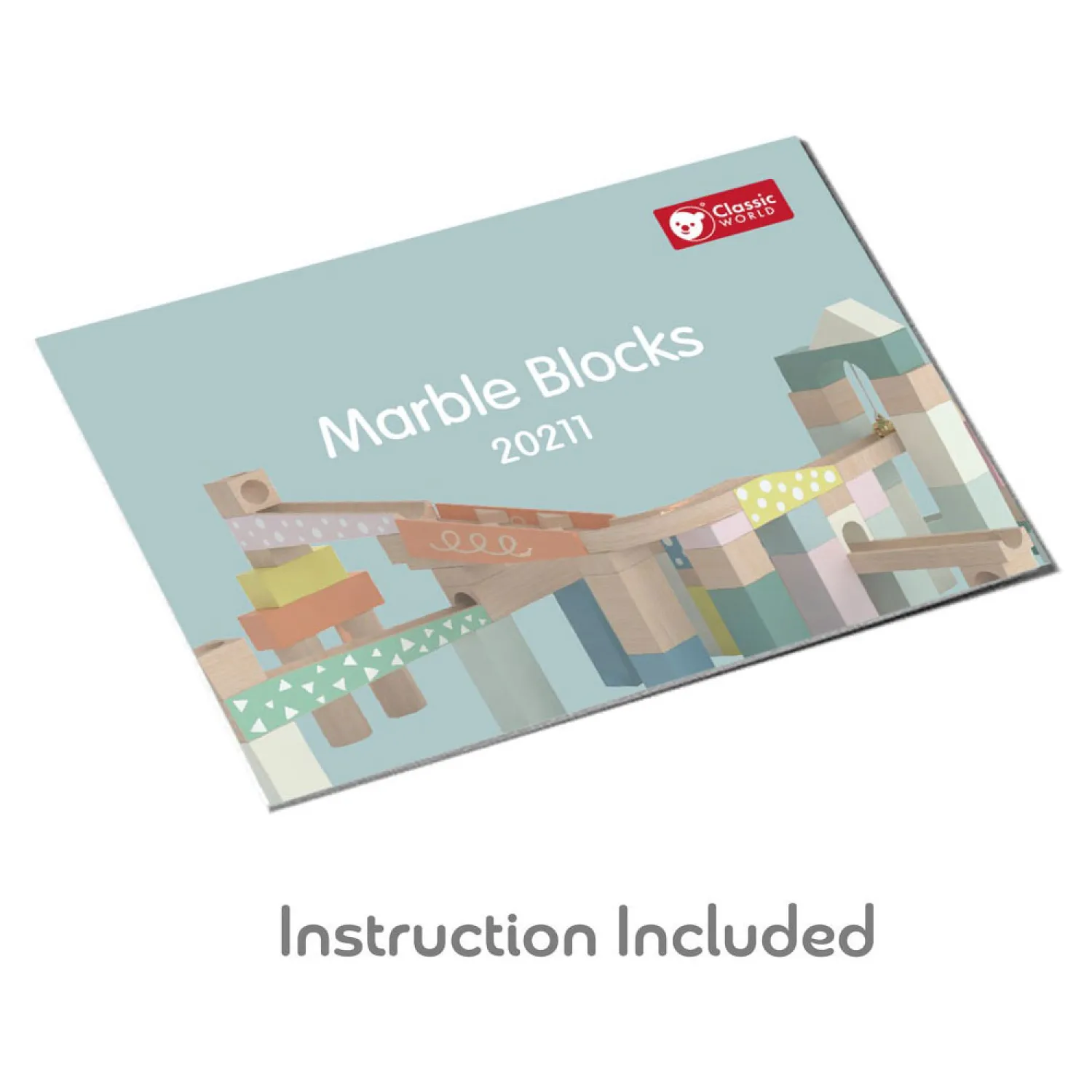 Houten Knikkerbaan Bouwset, 62dlg.>Classic World Sale