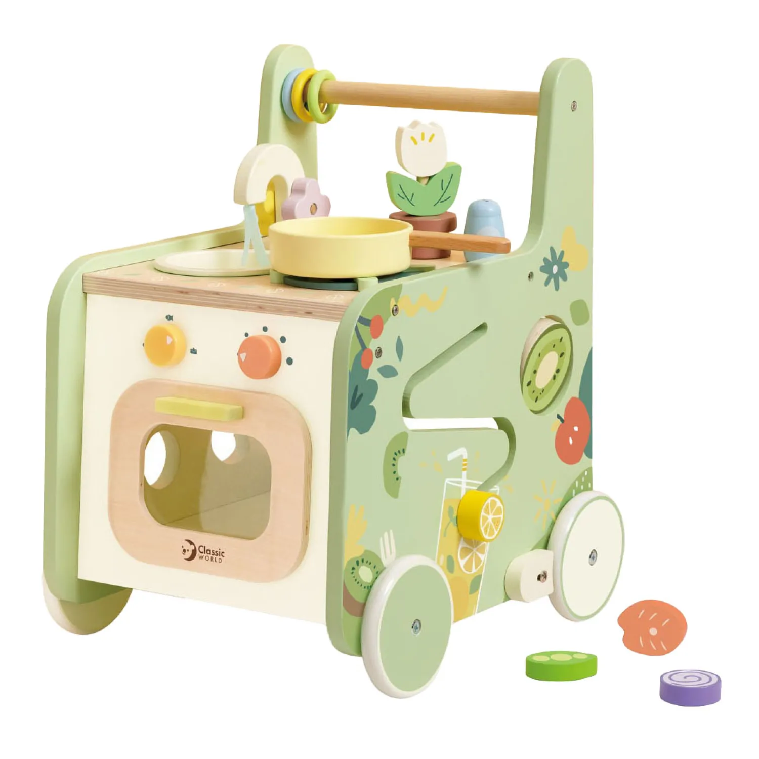 Houten Loopwagen Keuken, 15dlg.-Classic World Best