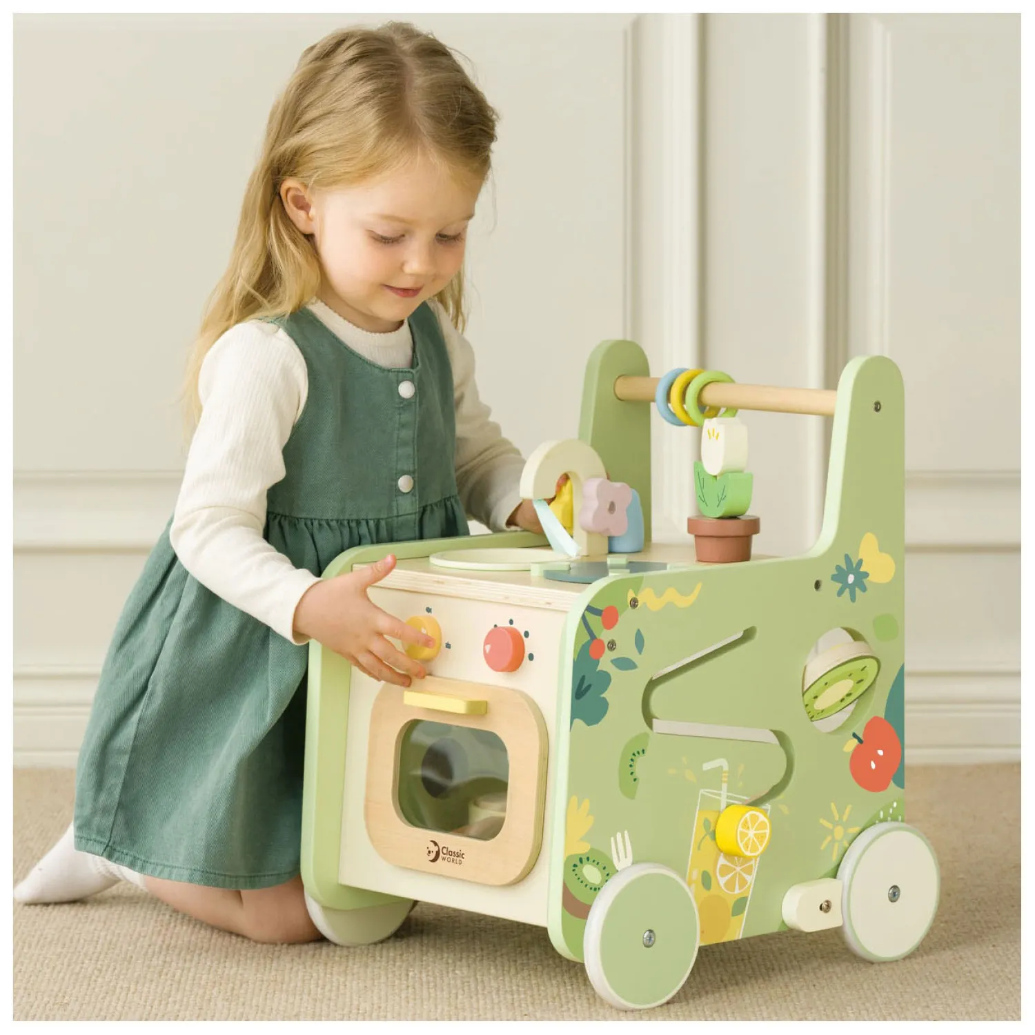 Houten Loopwagen Keuken, 15dlg.-Classic World Best