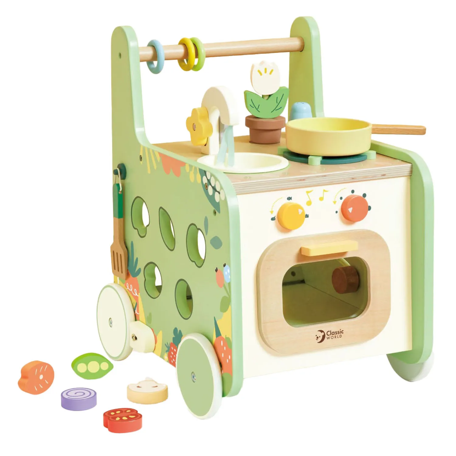 Houten Loopwagen Keuken, 15dlg.-Classic World Best