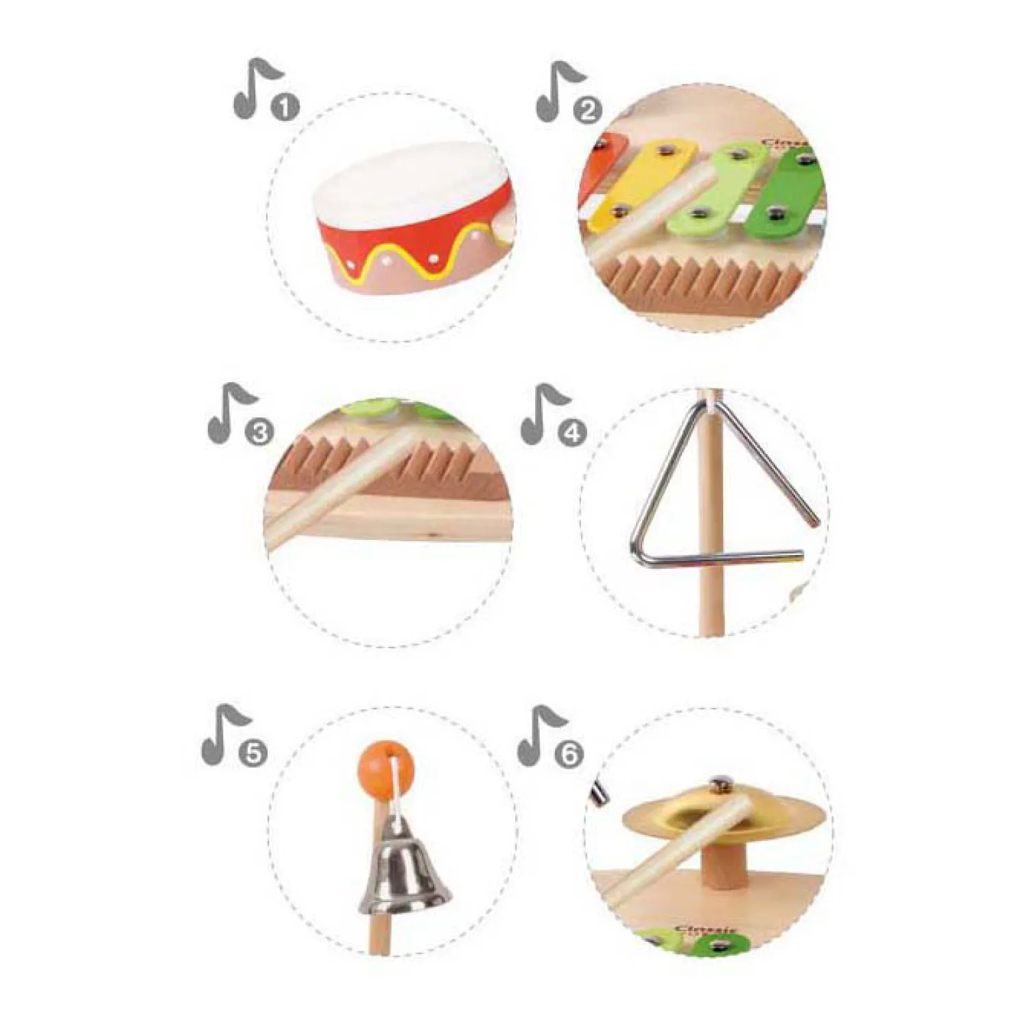 Houten Muziektafel>Classic World Outlet