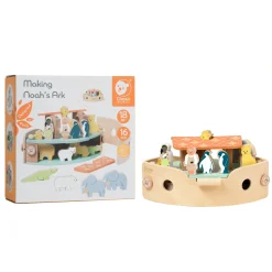 Classic World Houten Noah's Ark Boot Bouwset met Dieren, 16dlg. Sale