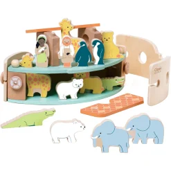Classic World Houten Noah's Ark Boot Bouwset met Dieren, 16dlg. Sale