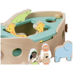 Classic World Houten Noah's Ark Boot Bouwset met Dieren, 16dlg. Sale