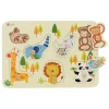 Classic World Houten Noppenpuzzel Wilde Dieren, 7st. Clearance