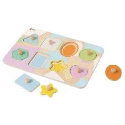 Houten Noppelpuzzel Vormen, 8st.-Classic World Clearance