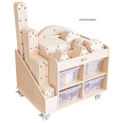 Houten Opbergmeubel op Wielen><noscript><img width=