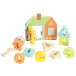 Houten Slot Openen Vormenspel, 11dlg.-Classic World Online