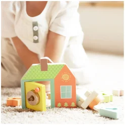 Houten Slot Openen Vormenspel, 11dlg.-Classic World Online