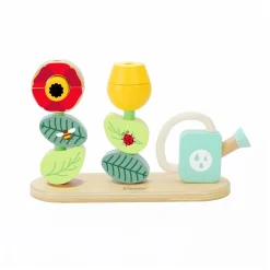 Houten Stapel Puzzel Bloementuin, 11dlg.-Classic World Best