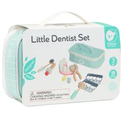 Houten Tandarts Set in Opbergtas - 10 dlg.>Classic World Outlet