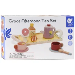 Houten Theeset Grace met Dienblad, 14dlg.-Classic World Sale