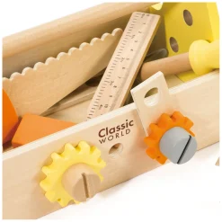 Houten Timmermanset met Gereedschapskist, 18dlg.-Classic World New