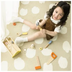 Houten Timmermanset met Gereedschapskist, 18dlg.-Classic World New