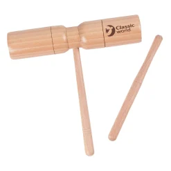 Houten Toonblok met handvat en Stok-Classic World Hot