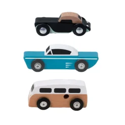 Classic World Houten Tour Auto's Set, 3st. Discount