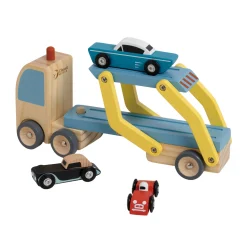 Houten Transporter met 3 Auto's-Classic World Clearance