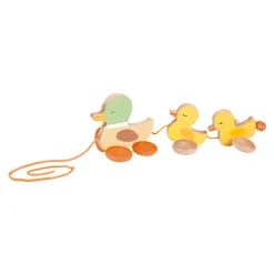 Houten Trekfiguur Eenden>Classic World Clearance