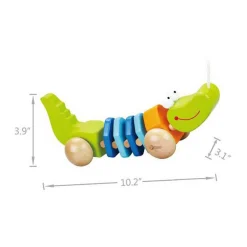 Houten Trekdier Krokodil-Classic World Online