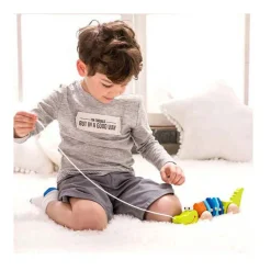 Houten Trekdier Krokodil-Classic World Online