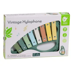 Houten Vintage Xylofoon Groen 2dlg.-Classic World New