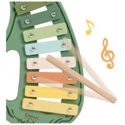 Houten Vintage Xylofoon Groen 2dlg.-Classic World New