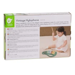 Houten Vintage Xylofoon Groen 2dlg.-Classic World New