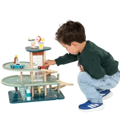 Houten Vintage Garage met Auto's, 11dlg.-Classic World Clearance