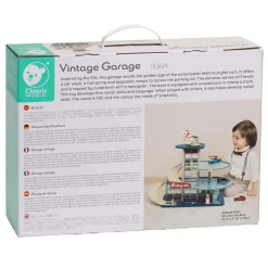 Houten Vintage Garage met Auto's, 11dlg.-Classic World Clearance