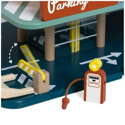 Houten Vintage Garage met Auto's, 11dlg.-Classic World Clearance