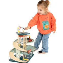 Houten Vintage Garage met Auto's, 11dlg.-Classic World Clearance