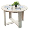 Houten Zand- en Watertafel Rond met 6 Bakken-Classic World Best