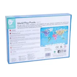 Classic World Legpuzzel Wereldkaart - 48st. Hot