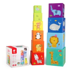 Stapelblokken Cijfers en Dieren, 10dlg.>Classic World Best