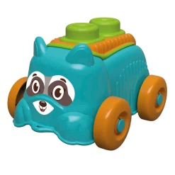 Baby - Clemmy Sensory Puppy Blauw met Soft Blokken, 5dlg.-Clementoni Best