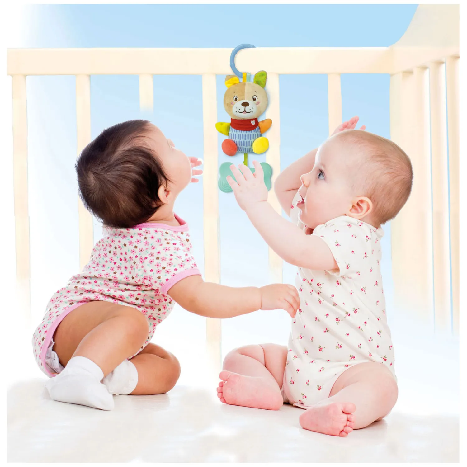 Baby - Pluchen Rammelaar Hond-Clementoni Online