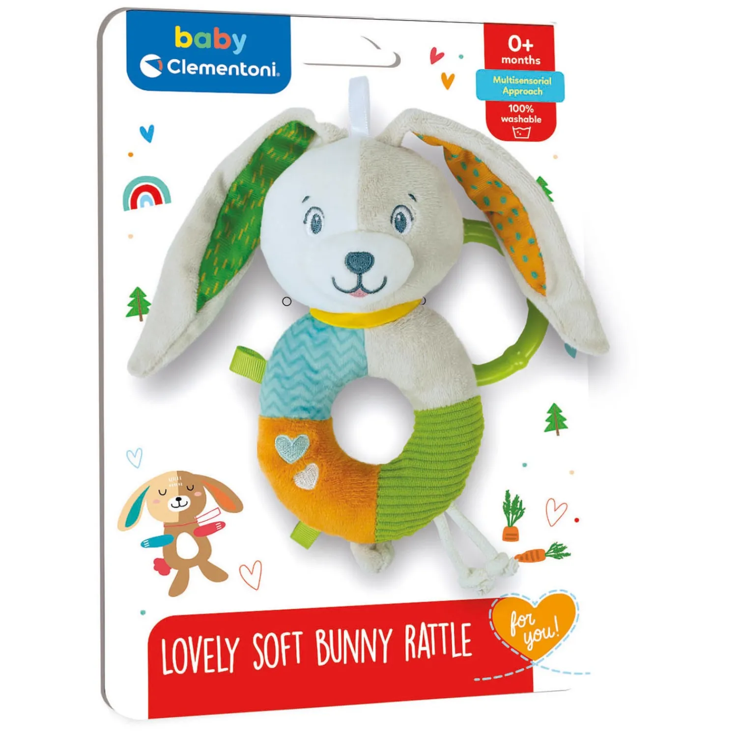 Baby - Pluchen Rammelaar Konijn>Clementoni Discount