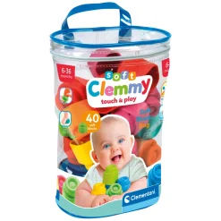 Clementoni Baby Soft Clemmy Blokken met Opbergtas - 40dlg. Clearance