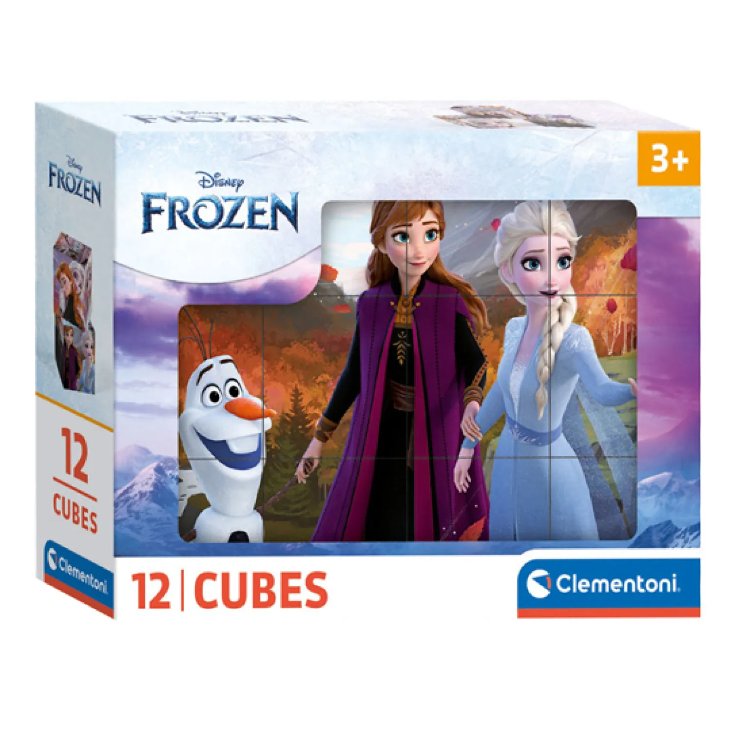 Blokpuzzel Frozen, 12st.-Clementoni Hot