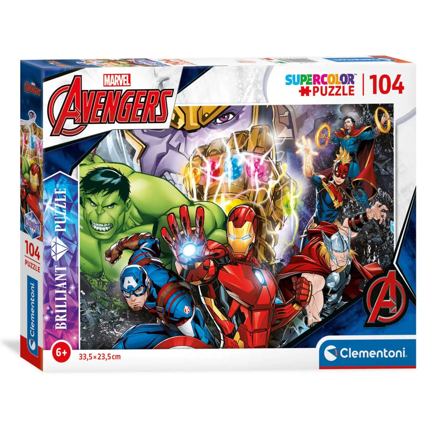 Brilliant Puzzel Marvel Superhelden, 104st.-Clementoni Outlet